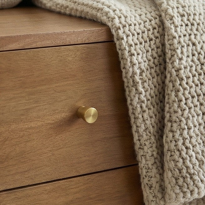 Scandinavian Light Walnut Oslo Bedside Table