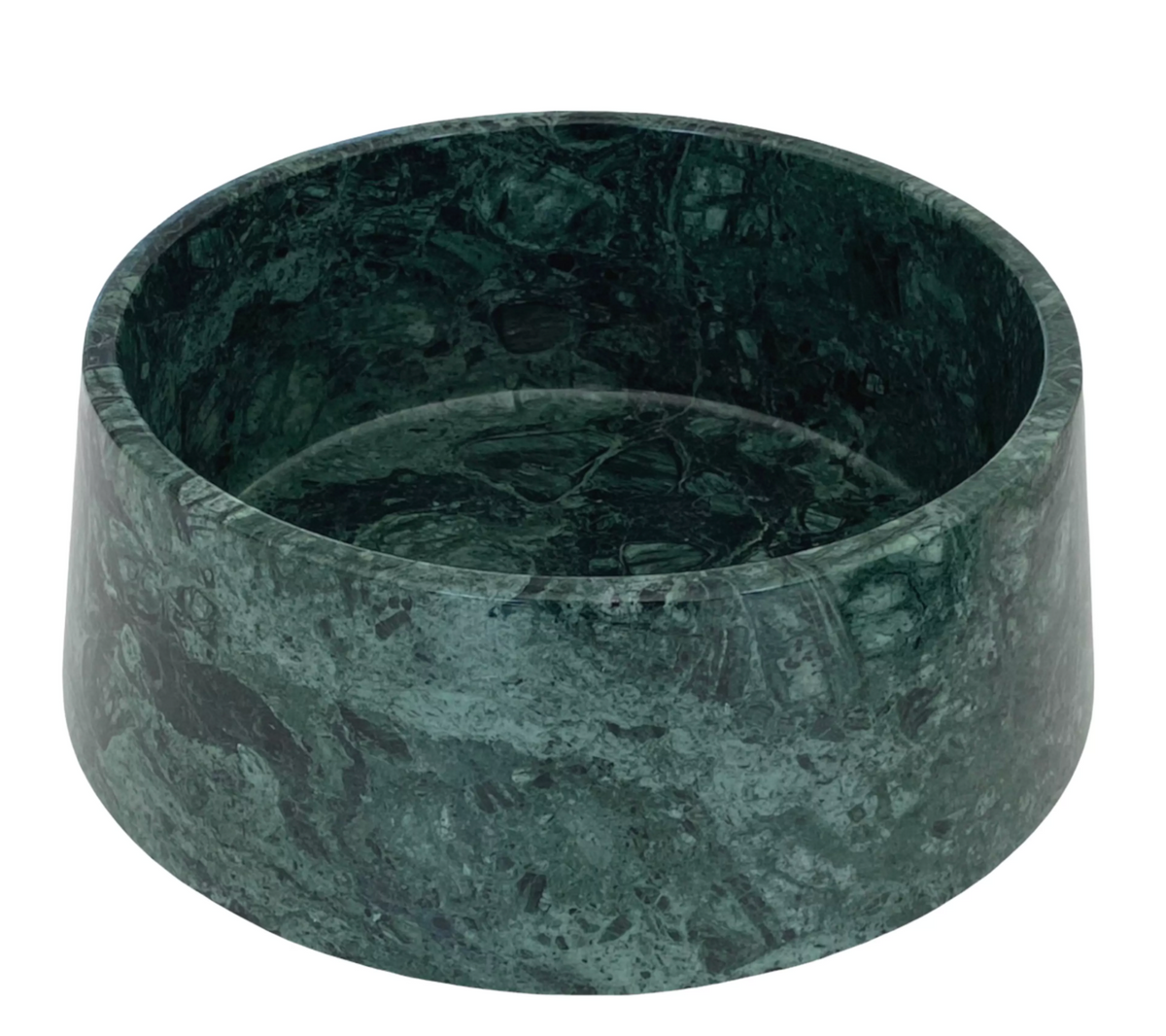 Dark Green Marble Dog Bowl – view 3