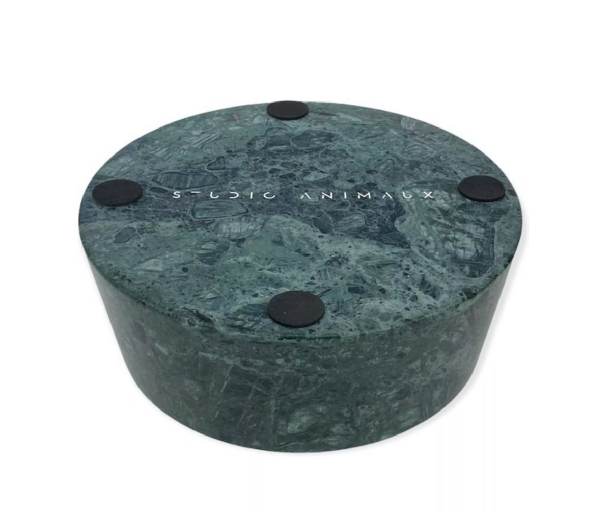 Dark Green Marble Dog Bowl – view 6
