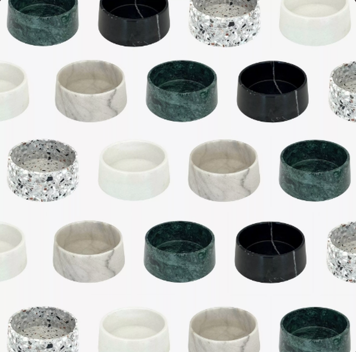 Dark Green Marble Dog Bowl – view 4
