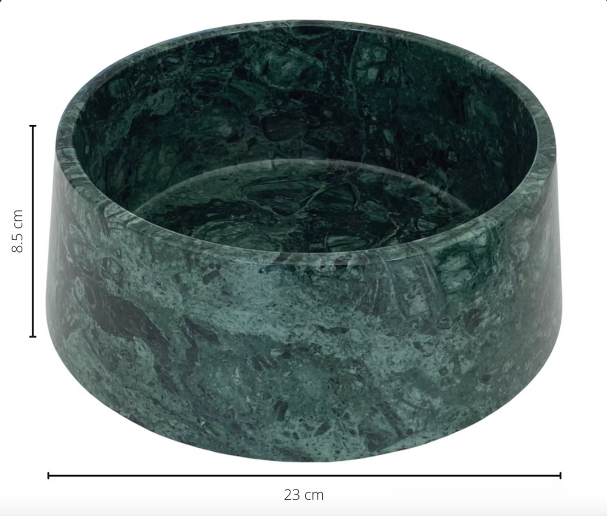 Dark Green Marble Dog Bowl – view 5