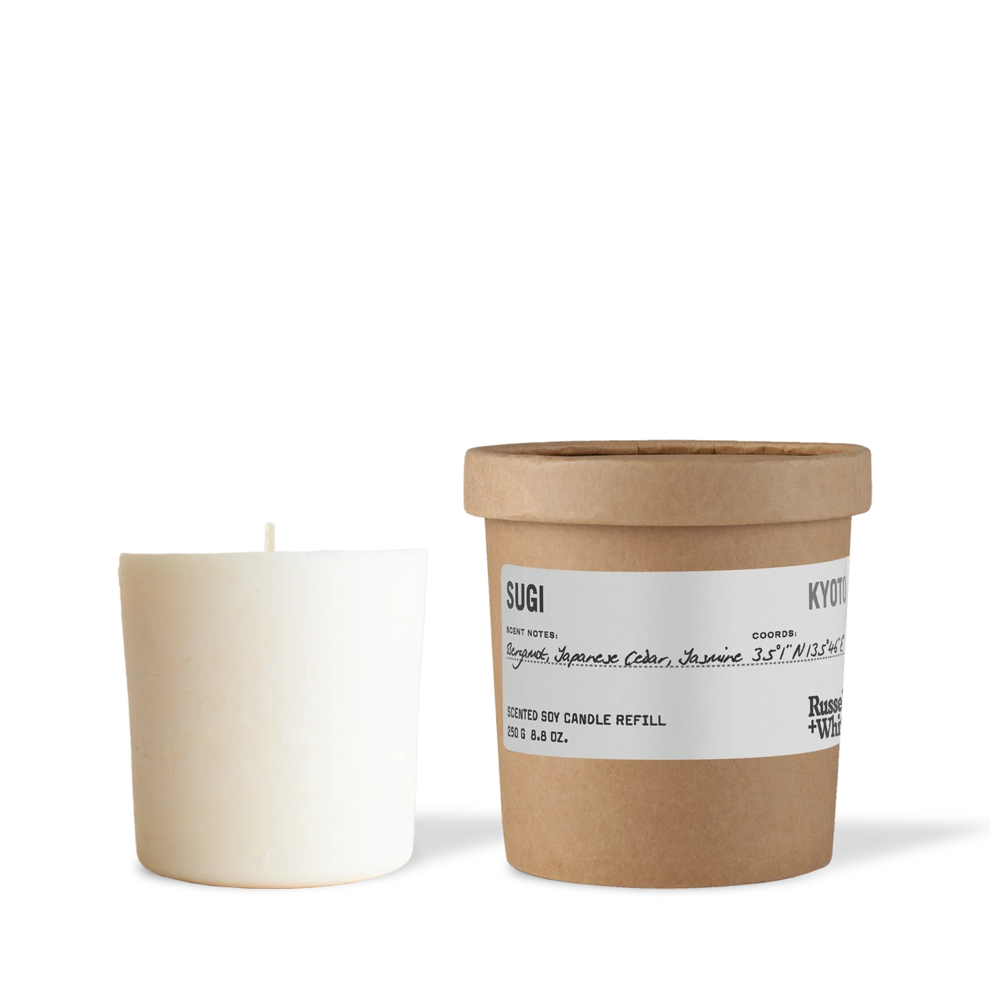 Sugi Scented Candle & Refill