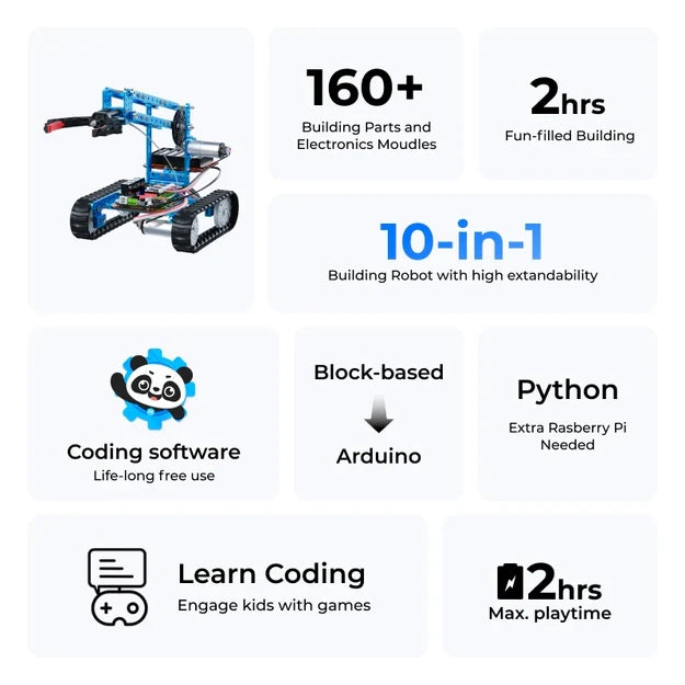 Makeblock mBot Ultimate: 10-in-1 Robot Building Kit for Students + Free Online course – view 2