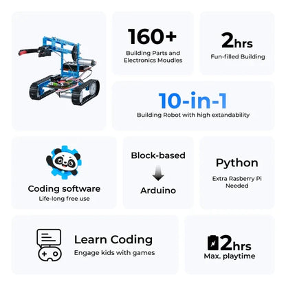 Makeblock mBot Ultimate: 10-in-1 Robot Building Kit for Students + Free Online course – view 2