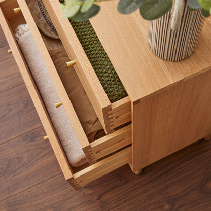 Wright Oak Chest of 3 Drawers – view 2