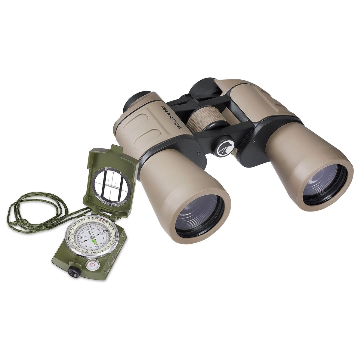 Praktica Falcon 10x50mm Porro Prism Field Binoculars - Sand – view 5