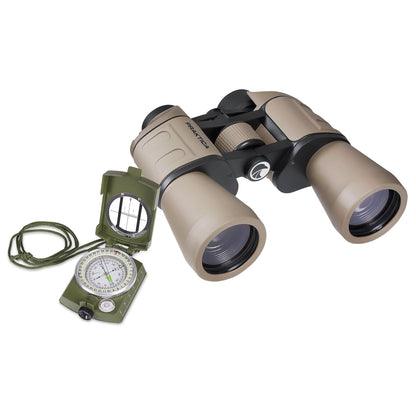 Praktica Falcon 10x50mm Porro Prism Field Binoculars - Sand – view 5