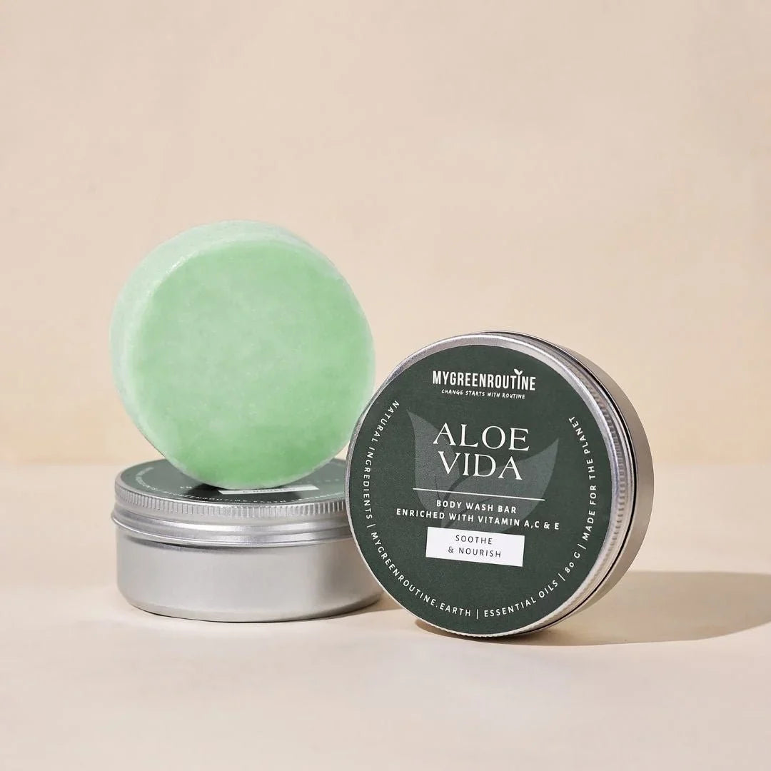 Hydrating Hair & Body Travel Bundle – Aloe Vera Body Wash Bar