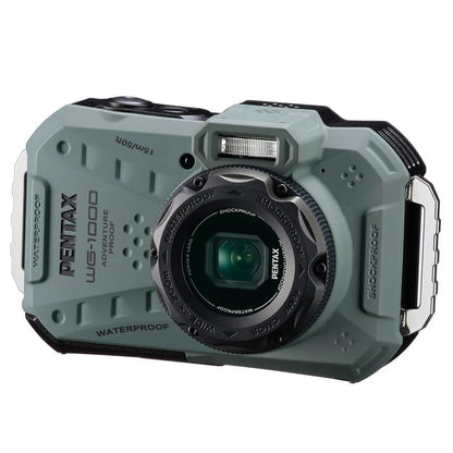 Pentax Wg-1000 16Mp 4x Zoom Tough Compact Camera - Olive