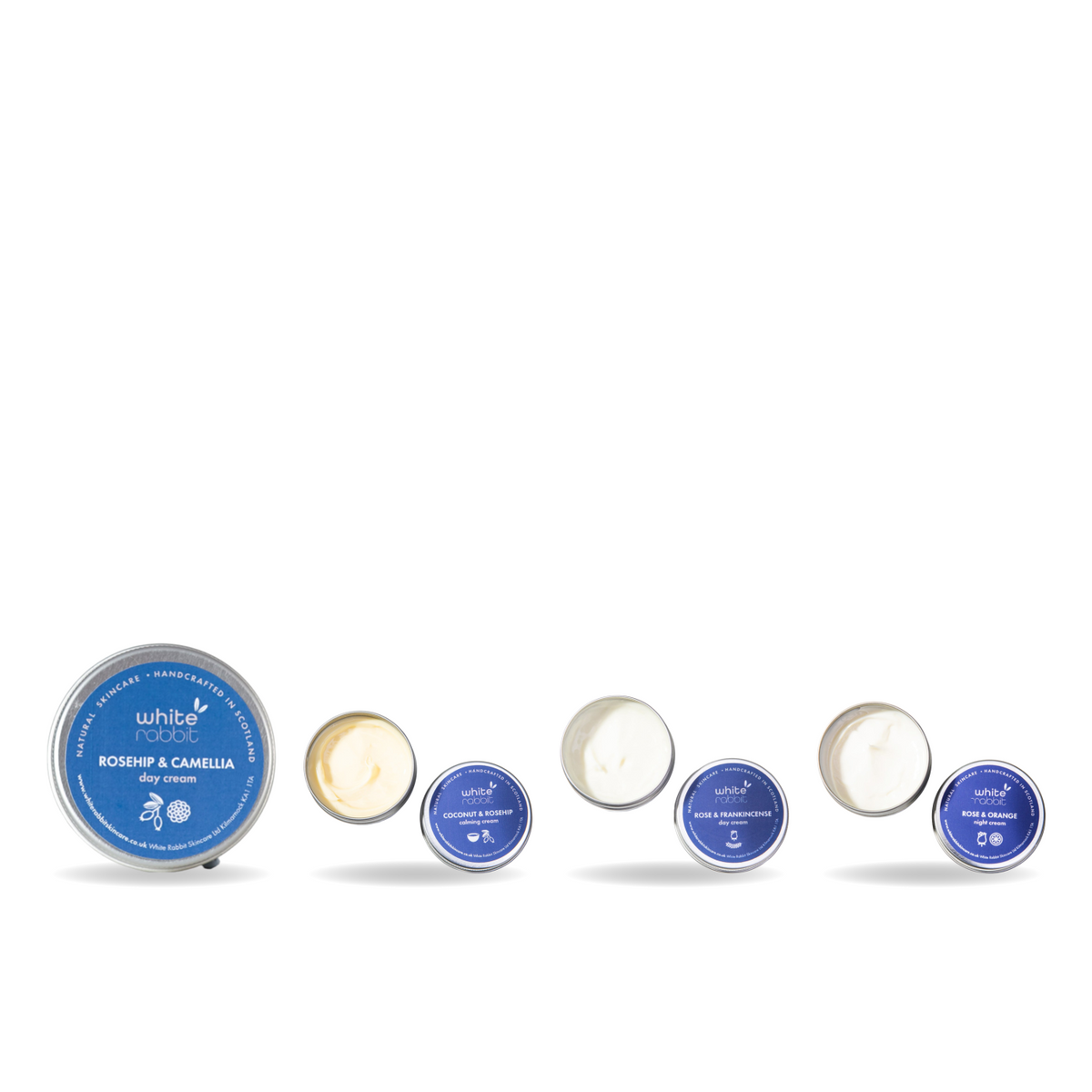 Day & Night Moisturiser Minis Gift Set – White Rabbit Skin Care products together