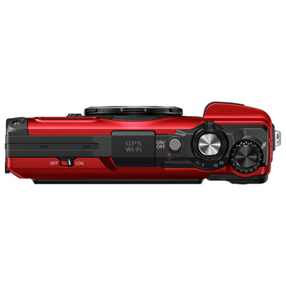 Om System Tg-7 12Mp 4x Zoom Tough Compact Camera - Red & Black – view 5