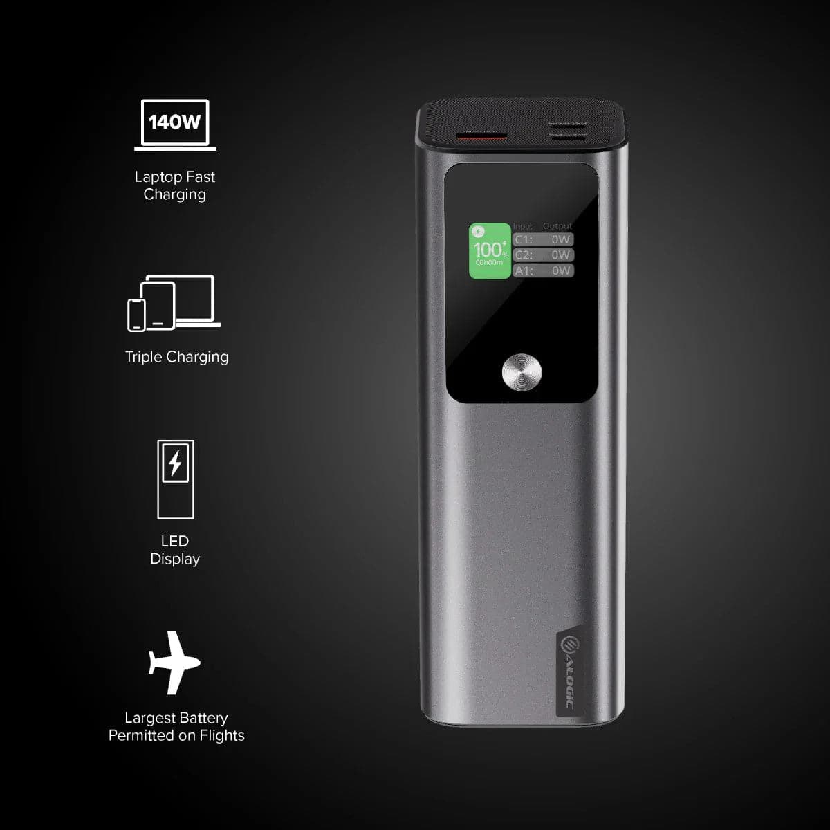 Alogic Ark 27,000mAh Power Bank with 140W USB-C Charging – view 6