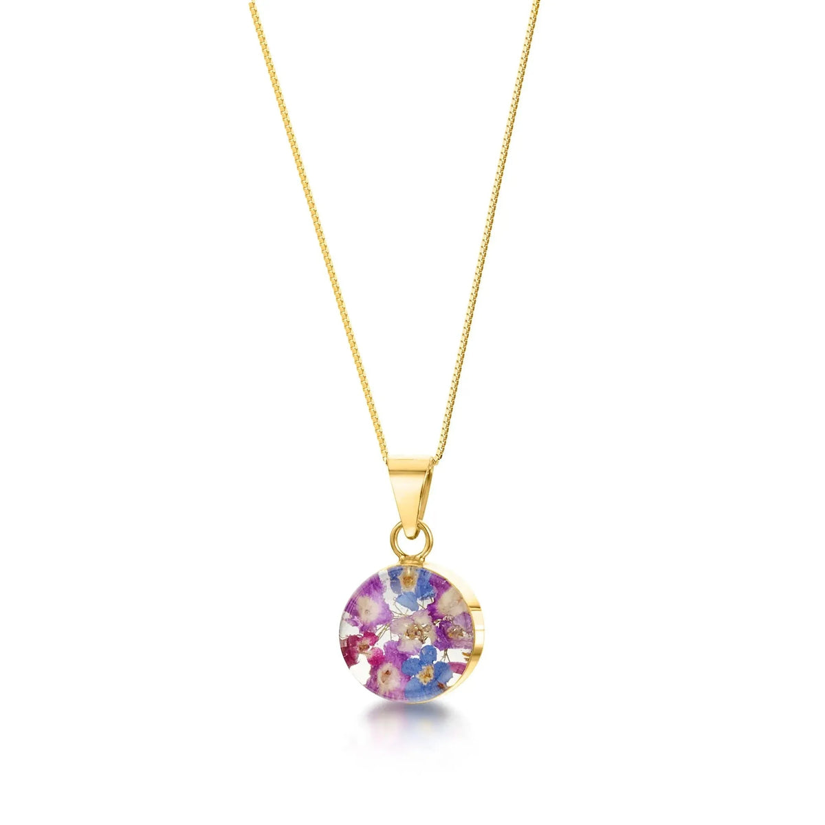 Purple Haze Round Pendant Necklace – view 2