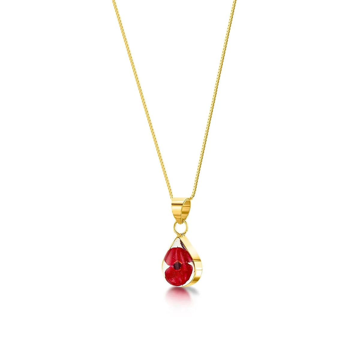 Poppy Teardrop Pendant Necklace – view 2