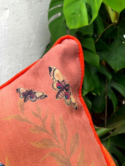 Koi watercolour art Cushion 'Golden pool' double sided design with fish illustration, made from Vegan friendly – view 5