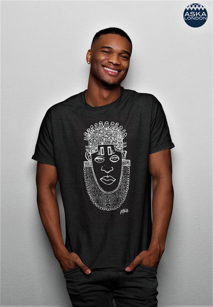 IDIA ART EARTH POSITIVE TEE- WHITE ON BLACK
