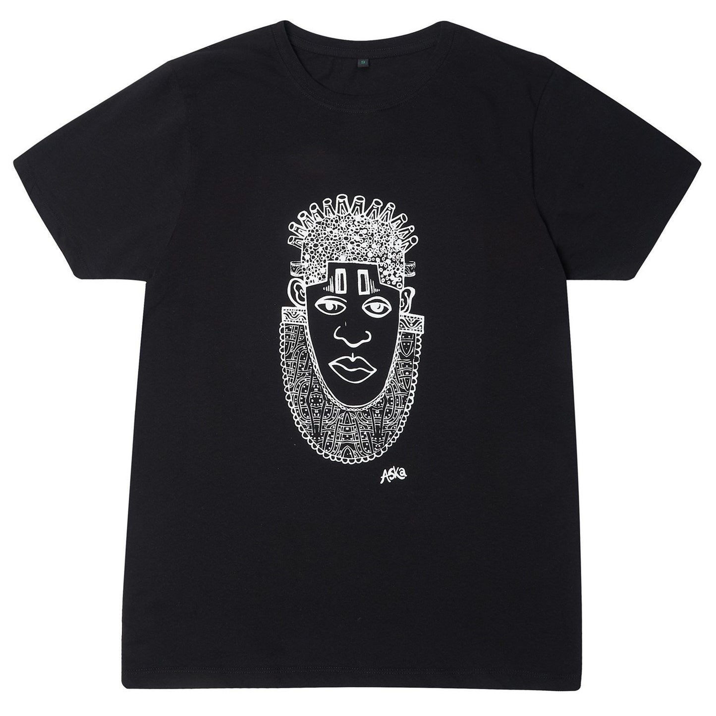 IDIA ART EARTH POSITIVE TEE- WHITE ON BLACK
