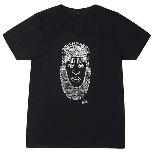 IDIA ART EARTH POSITIVE TEE- WHITE ON BLACK