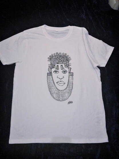 IDIA ART EARTH POSITIVE TEE- BLACK ON WHITE
