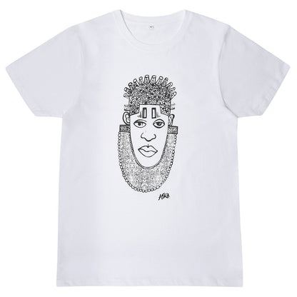 IDIA ART EARTH POSITIVE TEE- BLACK ON WHITE
