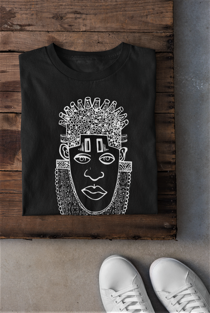 IDIA ART EARTH POSITIVE TEE- WHITE ON BLACK