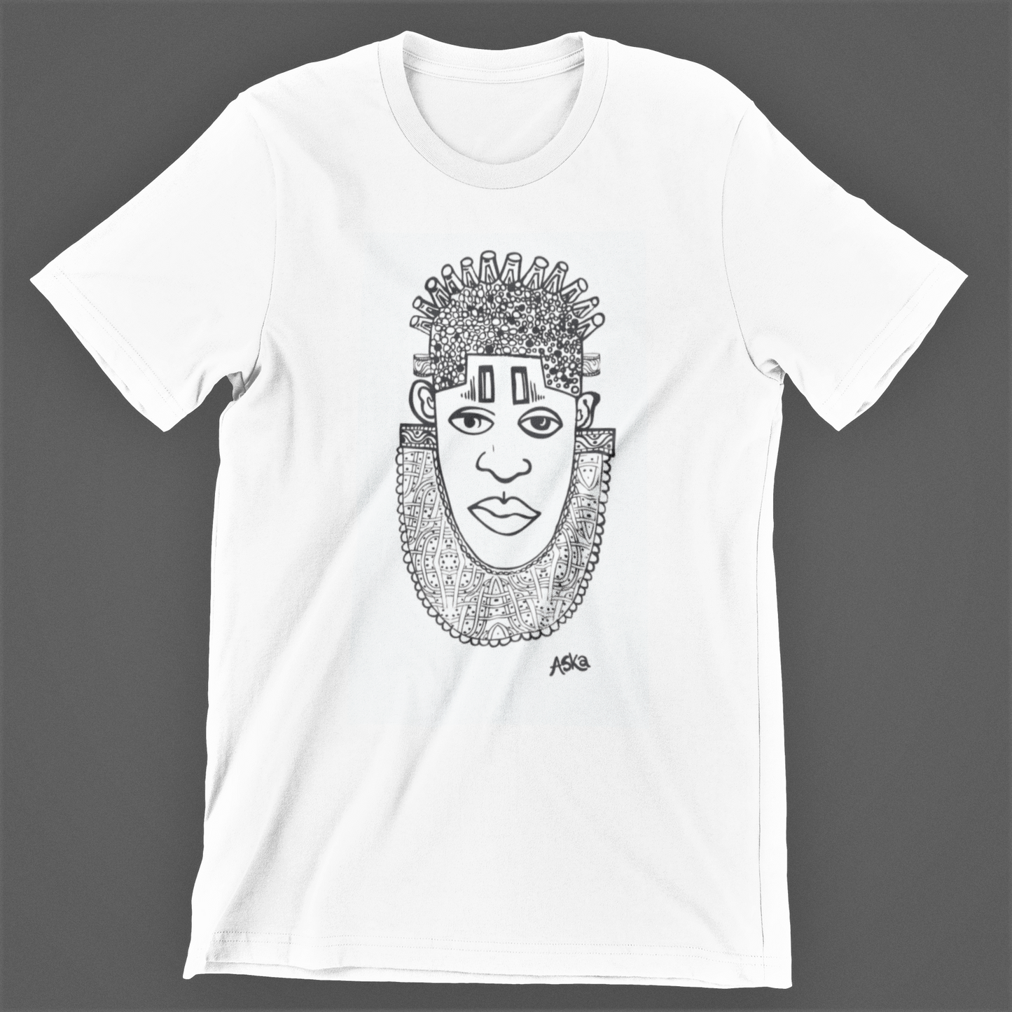 IDIA ART EARTH POSITIVE TEE- BLACK ON WHITE
