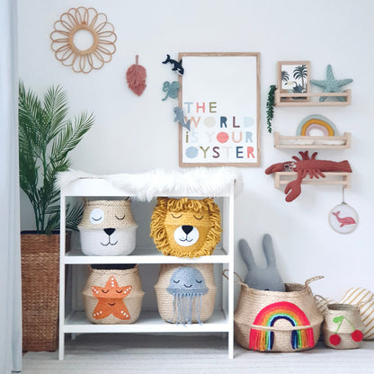 Yellow Lion Basket - Large
