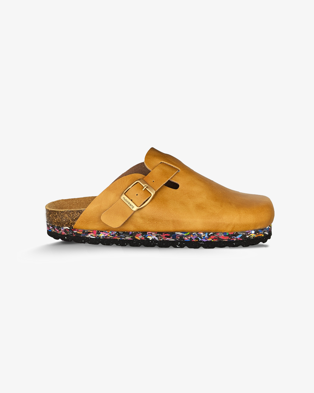 Amber Recycled Vegan Leather Clog - Amber