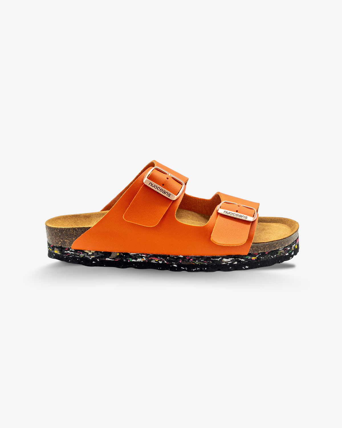 Tropic Recycled Vegan Leather Sandal - Orange