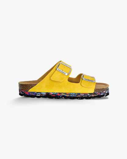 Yuzu Recycled Vegan Leather Sandal - Yellow