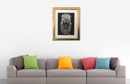 IDIA Ancient African Inspired A3 Giclée Art Print in Black/Gold Frame