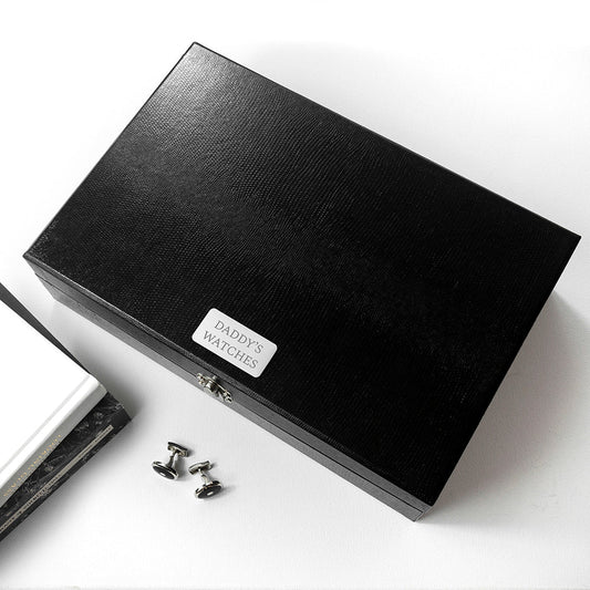 Personalised Watch and Cufflinks Box
