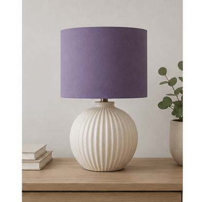 Plain Aubergine Lampshade – Handmade UK, Purple Ceiling or Table Lamp Shade | Made to Order – view 3