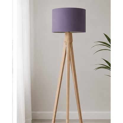 Plain Aubergine Lampshade – Handmade UK, Purple Ceiling or Table Lamp Shade | Made to Order – view 4