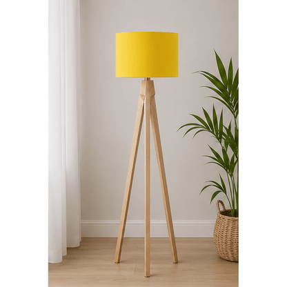 Plain Yellow Lampshade – Handmade UK, Ceiling or Table Lamp Shade | Made to Order – view 4