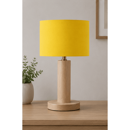 Plain Yellow Lampshade – Handmade UK, Ceiling or Table Lamp Shade | Made to Order – view 2