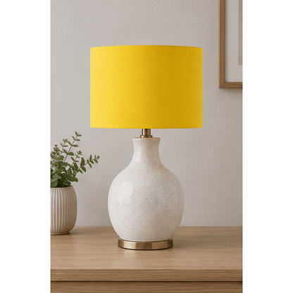 Plain Yellow Lampshade – Handmade UK, Ceiling or Table Lamp Shade | Made to Order – view 5