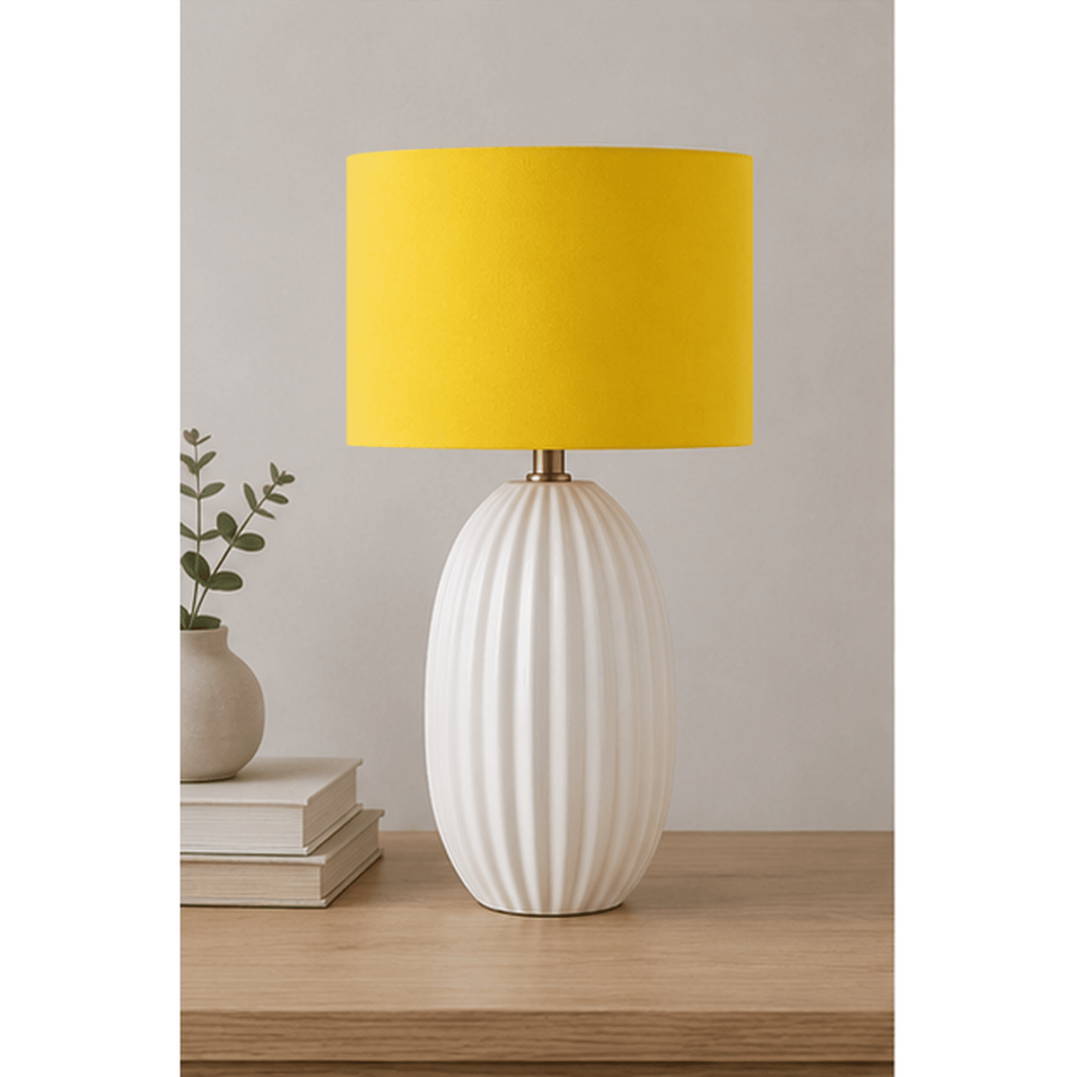 Plain Yellow Lampshade – Handmade UK, Ceiling or Table Lamp Shade | Made to Order – view 3