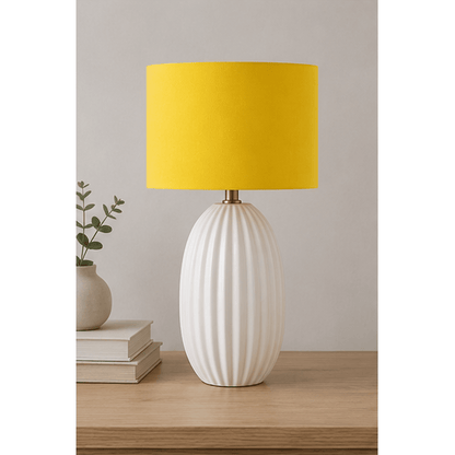Plain Yellow Lampshade – Handmade UK, Ceiling or Table Lamp Shade | Made to Order – view 3