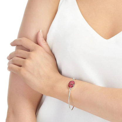 Poppy Oval Bangle – view 2