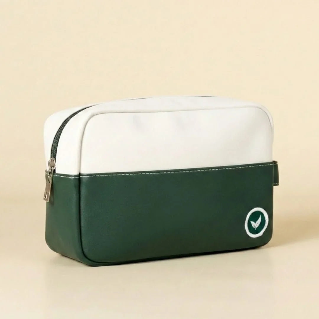 Plastic-Free Travel Essentials Kit – Vegan Leather Travel Case