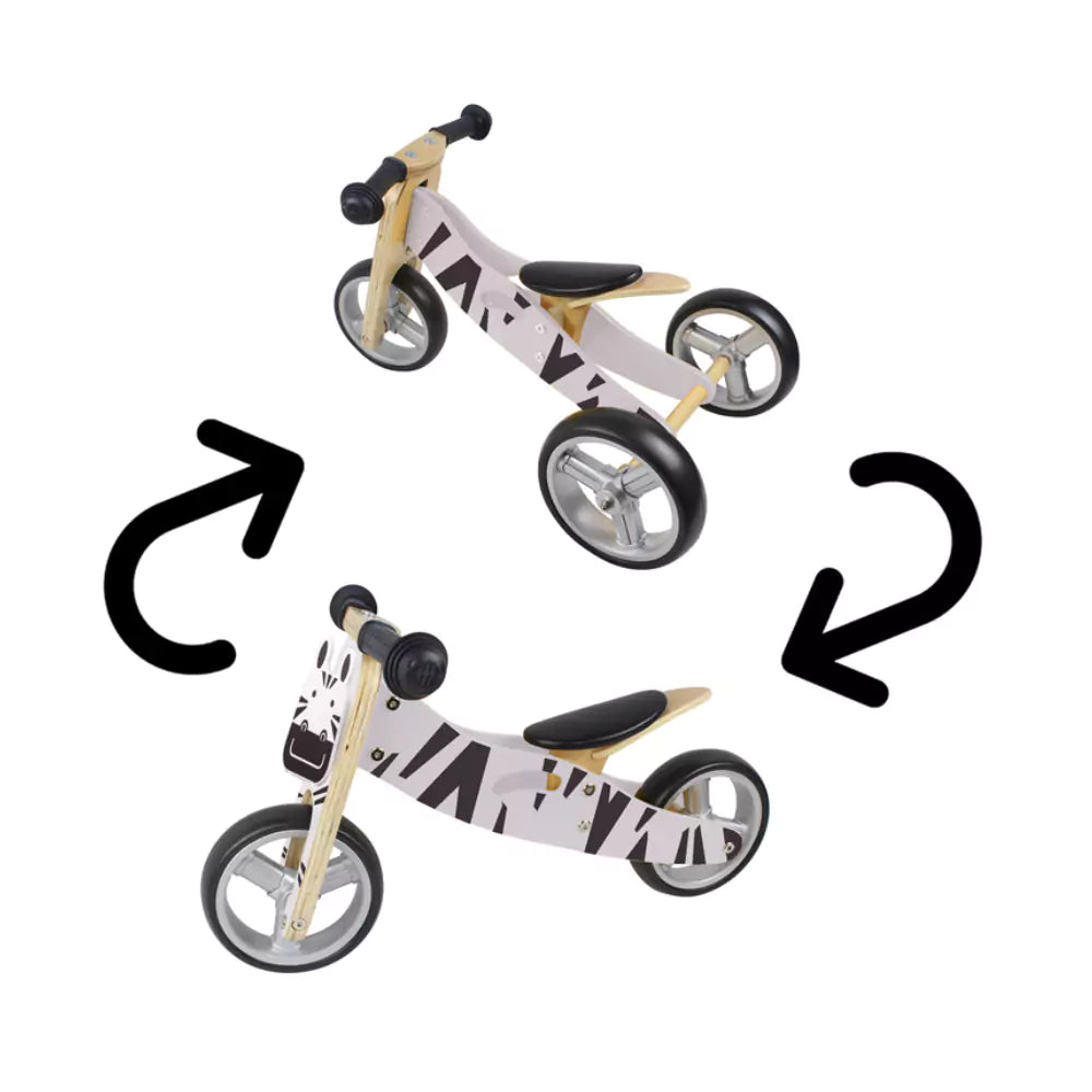 2-in-1 Wooden Balance Bike & Trike for Kids – view 8