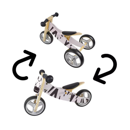 2-in-1 Wooden Balance Bike & Trike for Kids – view 8