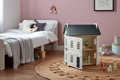 Noble Wooden Dollhouse with 11-Piece Furniture Set – view 2