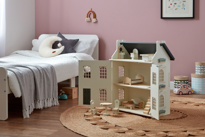 Noble Wooden Dollhouse with 11-Piece Furniture Set – view 6